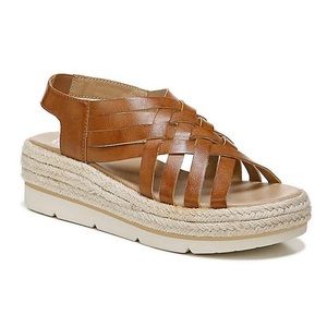 New! Dr. Scholl’s Offsite Brown Platform Sandals